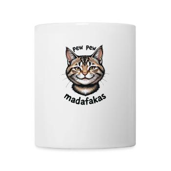 Pew Pew Cat 094240 - Mug - white - Front
