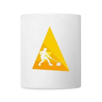 Curling Stone Curling Iron Curling Stick - Mug - white - Front