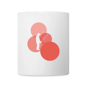 Fischer Sportfischer Angeln - Tasse - Weiß - Vorne
