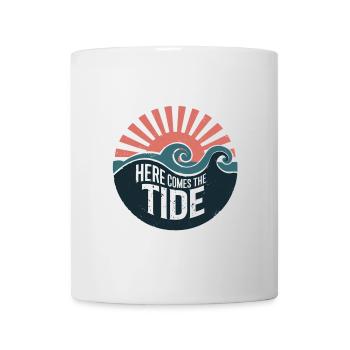 Here Comes the Tide | Surfers & Beach Lovers - Mug - white - Front