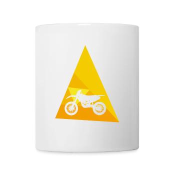 Motocross Bike - Tasse - Weiß - Vorne