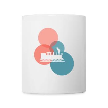 Steam locomotive railway - Mug - white - Front