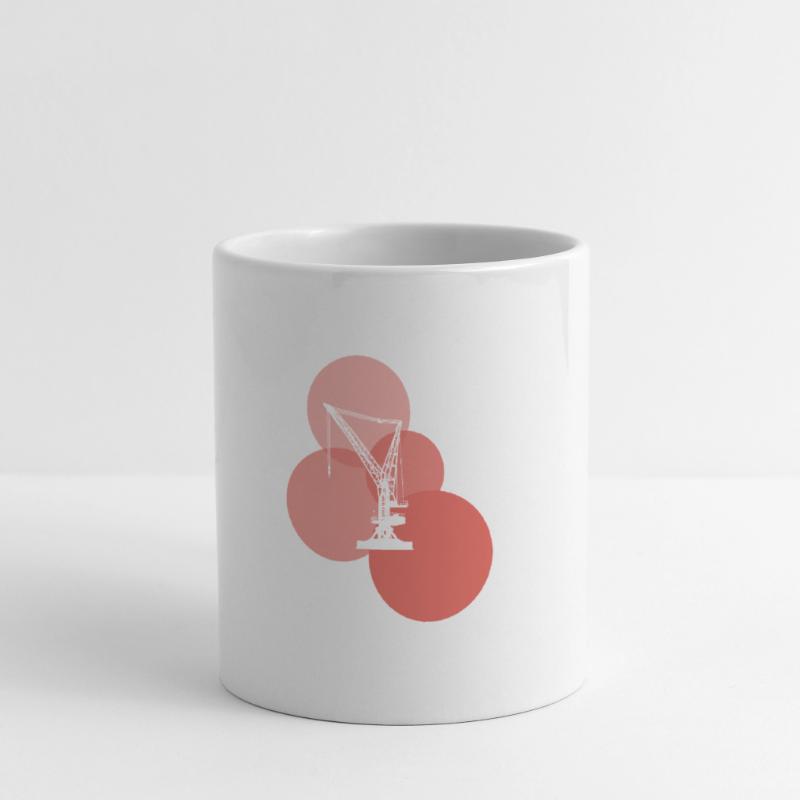 Construction Site Construction Worker Crane Mug