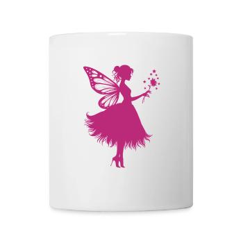 Magical fairy with flower - Mug - white - Front