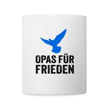 Opas für Frieden - Tasse - Weiß - Vorne