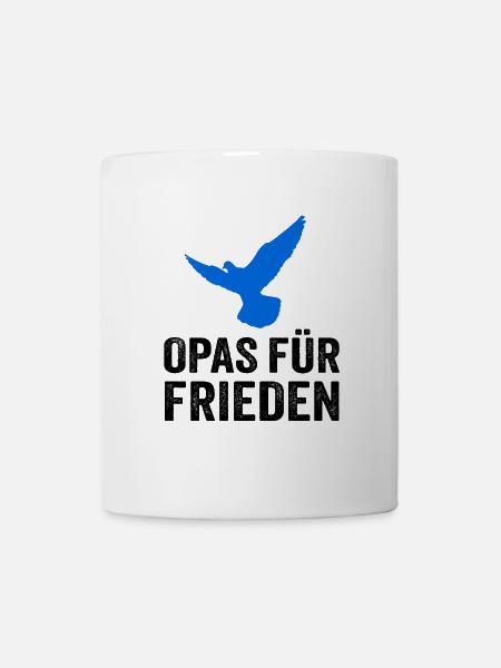 Opas für Frieden - Tasse - Weiß