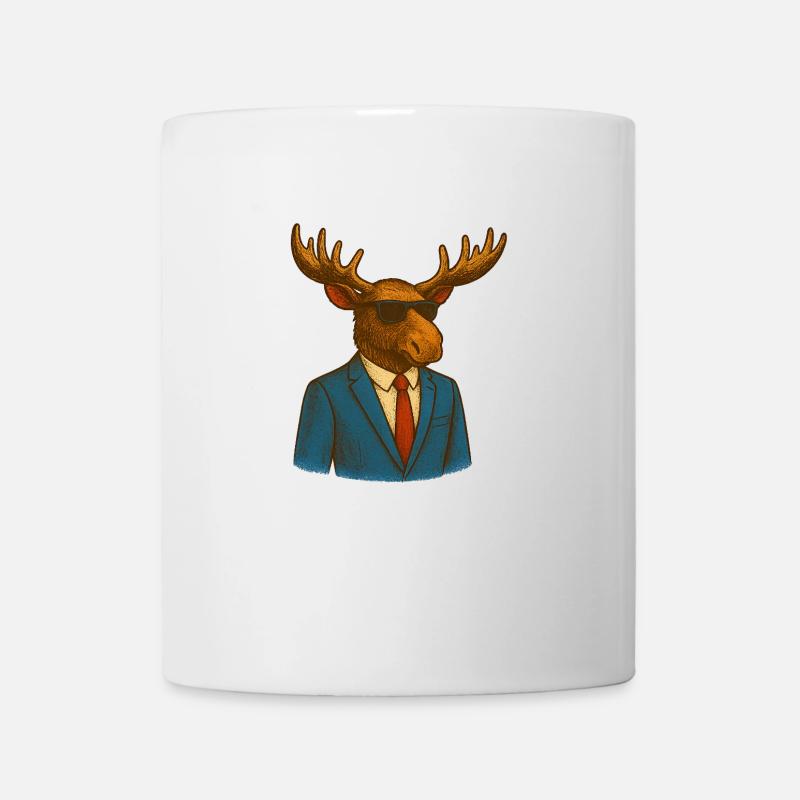 Orignal en costume - Mug blanc - blanc