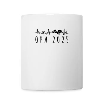 Grandpa 2025 Be Baby Heartbeat Pregnancy - Mug - white - Front