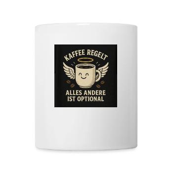 Kaffee Regelt - Tasse - Weiß - Vorne