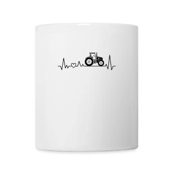 Tractor Tractor Heartbeat Farmer Farmer ECG - Mug - white - Front