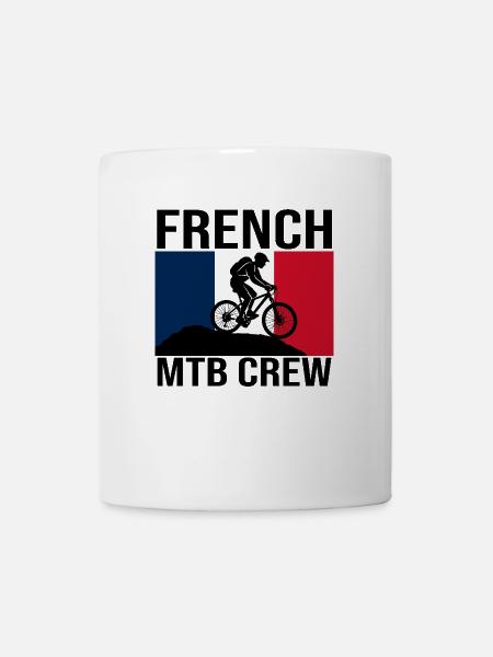 French MTB Crew Mountain Bike Shirt - Mug - white
