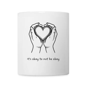 C’est normal de ne pas aller bien – Heart & Hands Design - Mug blanc - blanc - Devant