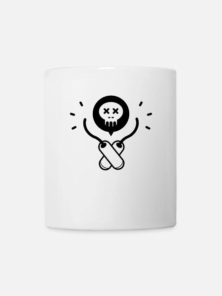 tete de mort - Mug blanc - blanc
