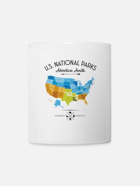 Nationalpark-Grafik - Tasse - Weiß