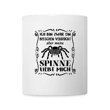 Meine Spinne liebt mich - Vogelspinne - Tasse - Weiß - Vorne