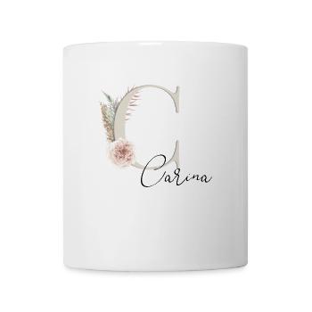 Carina! Name Boho - Tasse - Weiß - Vorne