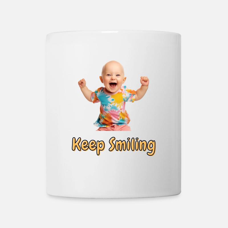 Keep Smiling - Mug - white