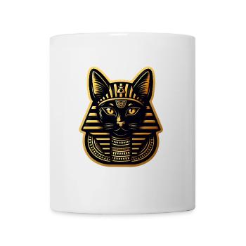 Cat in Egyptian Pharaoh Style - Mug - white - Front