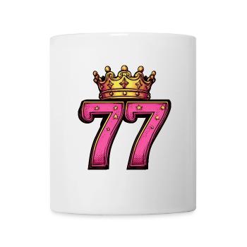 77 Number Krone - Mug - white - Front