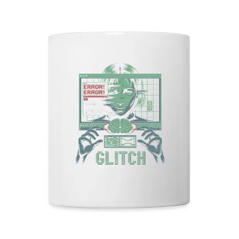 Error Glitch - T-shirt graphique futuriste - Mug blanc - blanc - Devant
