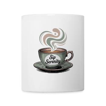 Sip Serenity – Sanfter Morgenzauber - Tasse - Weiß - Vorne