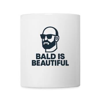 Männer Glatze Geschenkidee Bald Is Beautiful - Tasse - Weiß - Vorne