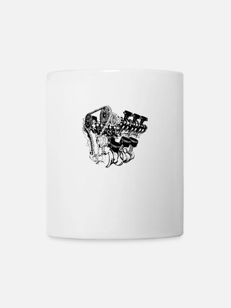 Un moteur pour tous les fans de voitures. - Mug blanc - blanc