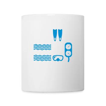 Plongée - Mug blanc - blanc - Devant