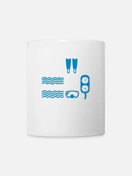 Plongée - Mug blanc - blanc