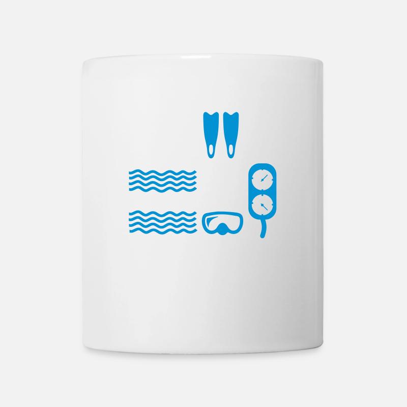 tauchen - Tasse - Weiß