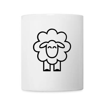 white sheep icon gift farmer - Mug - white - Front
