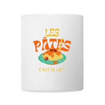 Les pâtes, c'est la vie ! - Mug blanc - blanc - Devant
