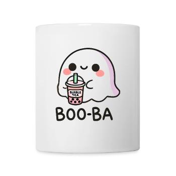 Boba Tee Geist Kawaii Halloween - Tasse - Weiß - Vorne