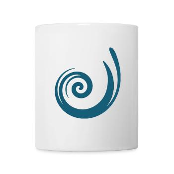 Blue Pattern Dark Blue Gift Christmas - Mug - white - Front