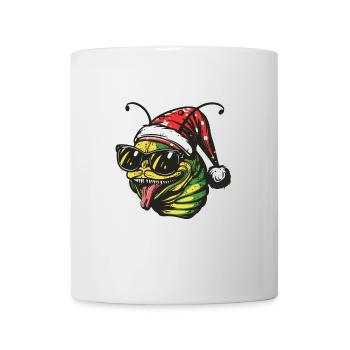 Wurm Weihnachten Lustig - Tasse - Weiß - Vorne