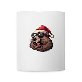 Beaver Christmas Funny - Mug - white - Front