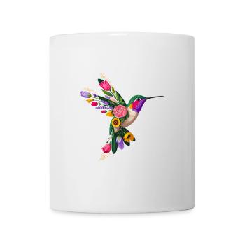 Hummingbird Flowers Graphic - Mug - white - Front