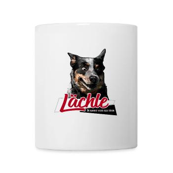 Chien de bétail australien Sourire chien disant - Mug blanc - blanc - Devant