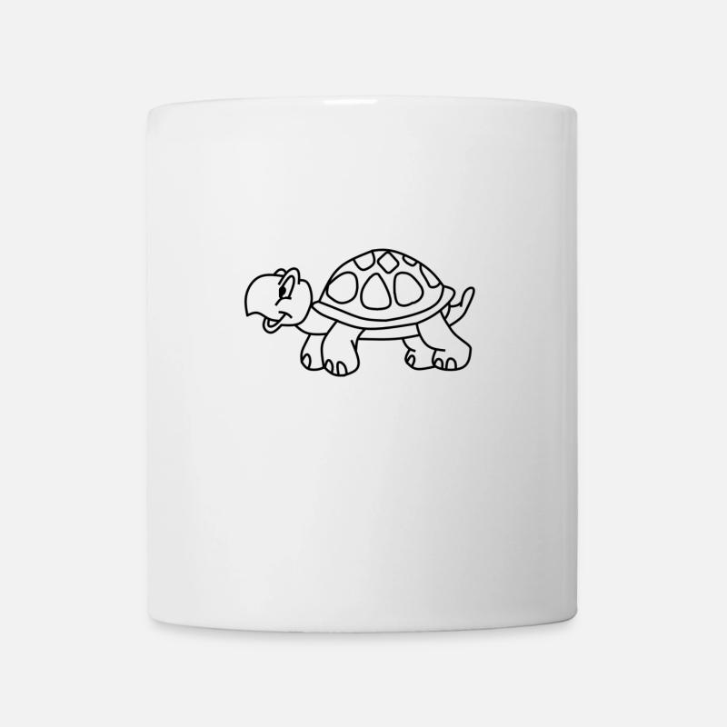 Schildkröte - Tasse - Weiß
