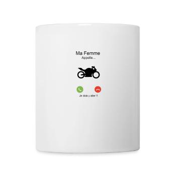 La Moto M'appelle ! - Mug blanc - blanc - Devant