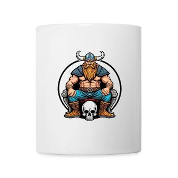 Vikings with Skull - Mug - white - Front