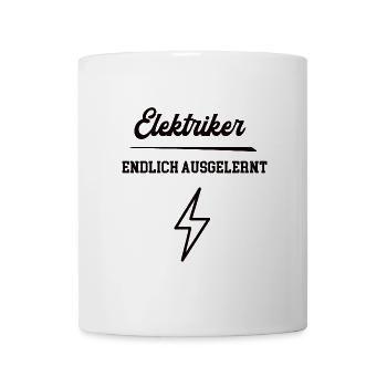 Elektriker Ausbildung Bestanden Azubi Elektroniker - Tasse - Weiß - Vorne