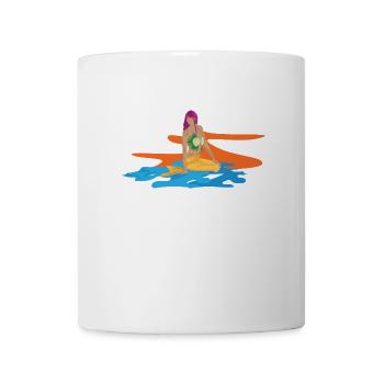 Meerjungfrau als Nixe und Tochter von Neptun - Tasse - Weiß - Vorne