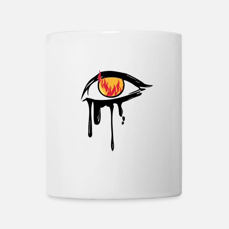 L’œil en feu - Mug blanc - blanc