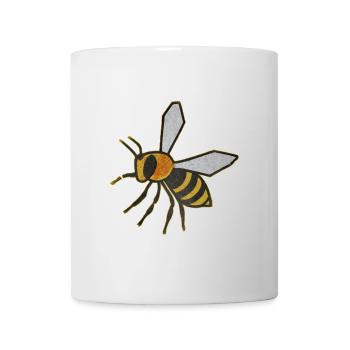 Detailed bee with natural tones - Mug - white - Front