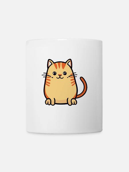Einfach niedliches Kätzchen - Tasse - Weiß