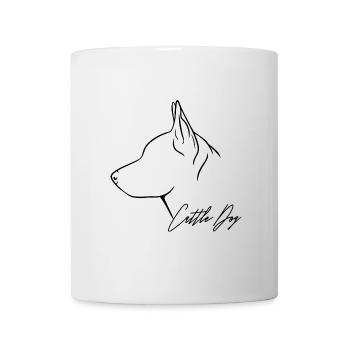 Profil de chien de bouvier Chien de troupeau Chiens Chien Wilsigns - Mug blanc - blanc - Devant