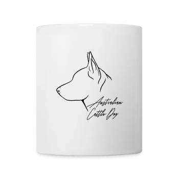 Profil de bouvier australien Chiens Chien Wilsigns - Mug blanc - blanc - Devant