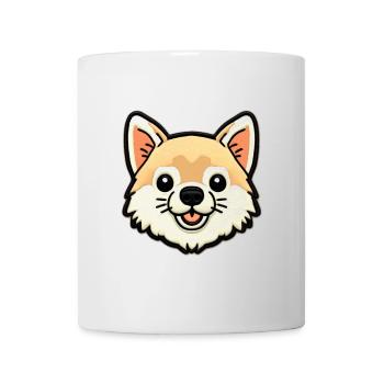 Kuscheliger Corgi Patch - Tasse - Weiß - Vorne