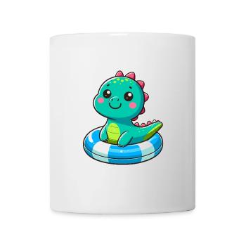 Designs For Kids – Lustige Dinosaurier - Tasse - Weiß - Vorne